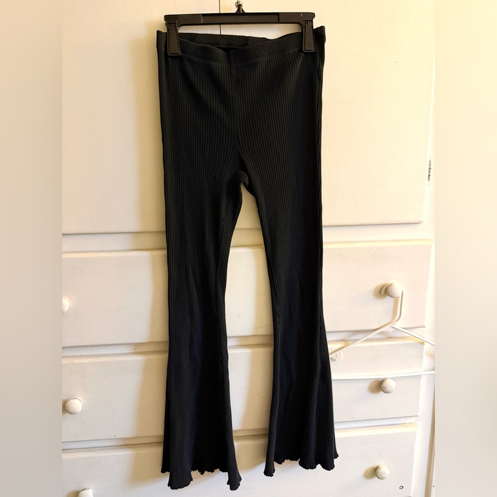 Aerie Charcoal Ribbed Pants